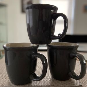 ⭐️ DONATED⭐️Dark Gray & Cream Mugs with handles